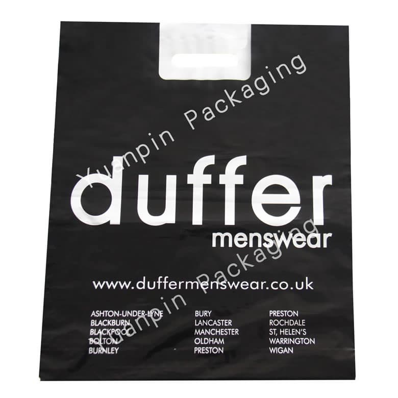 Patch Handle Bag Custom Made Plastic Bag